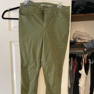 Old Navy Rockstar Olive Green Pants